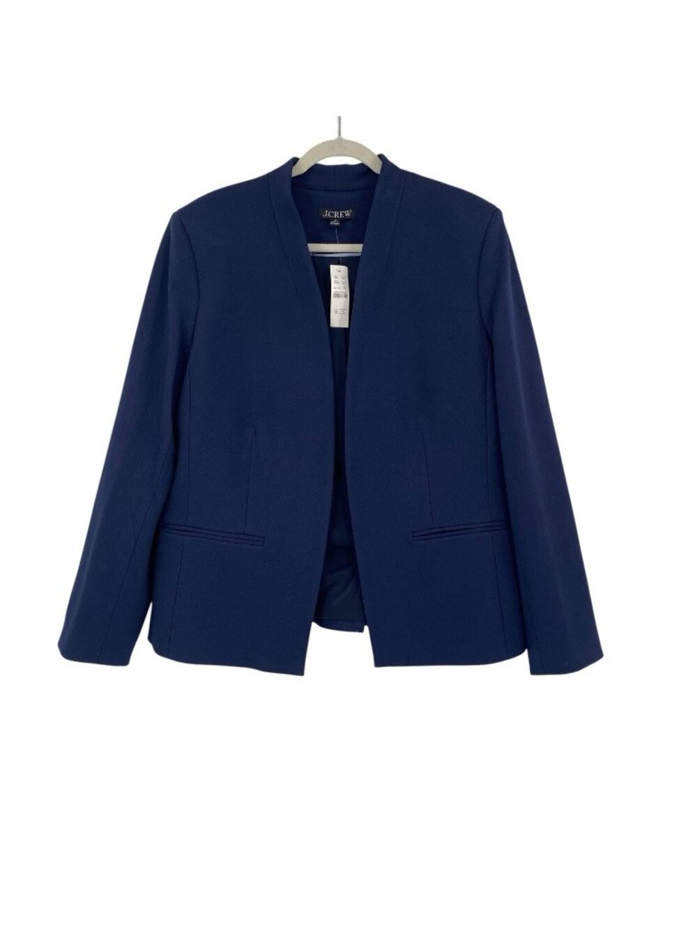 J. Crew Women's 16T Going Out Blazer in Stretch Twill Navy Blue Workwear 16 Tall